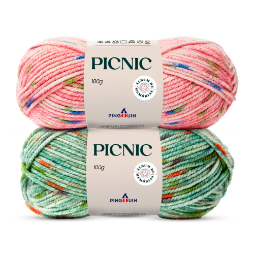 Fio Picnic Pingouin 100g - Coleção Álbum de Memórias