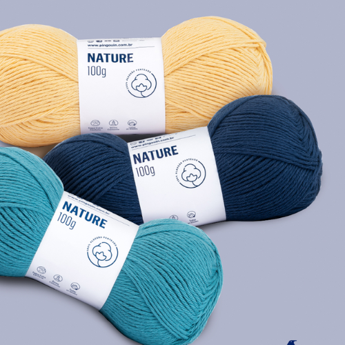 Fio Nature Pingouin 100g - 100% Algodão
