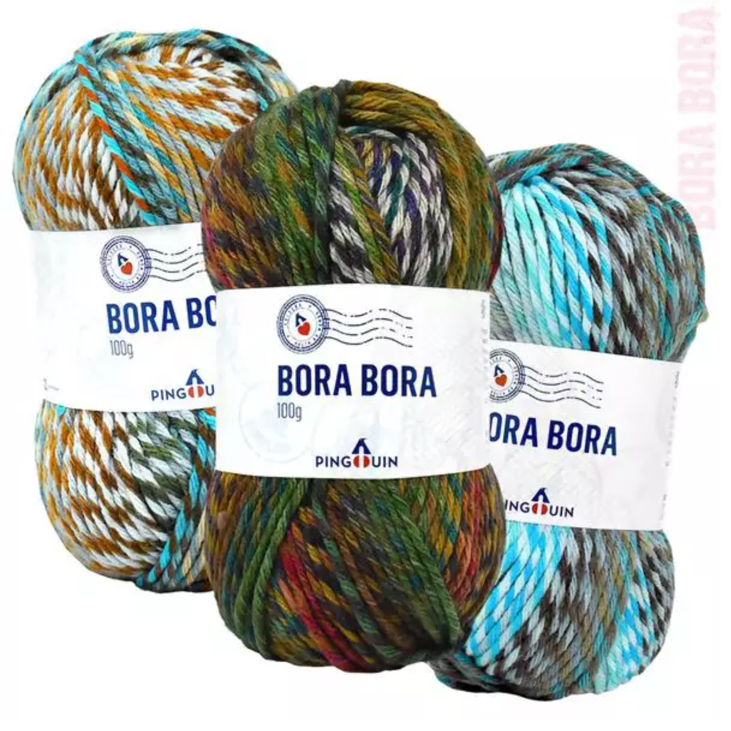 Lã Bora Bora 100 gramas - Pingouin - Coleção Volta ao Mundo