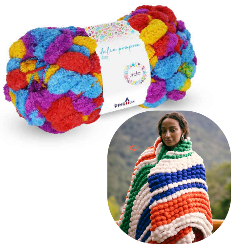 Fio/ Lã Dália Pompom Pingouin 100g