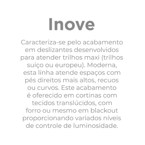 Cortina Inove Duplex Bellini Branco 5,40m x 2,50m indicado para trilho até 3,00m de largura -  Bella Janela